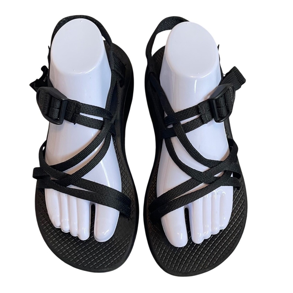 Chaco ZX1 Women 9 Sole Sport Sandals black Straps Hiking Beach Vacation